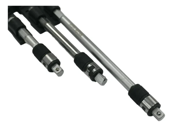 KIT 3 PZ ALARGUE 1/4 HEMBRA-MACHO X 70-100-150 MM.Permite con un solo accesorio utilizar puntas y tubos enc ??