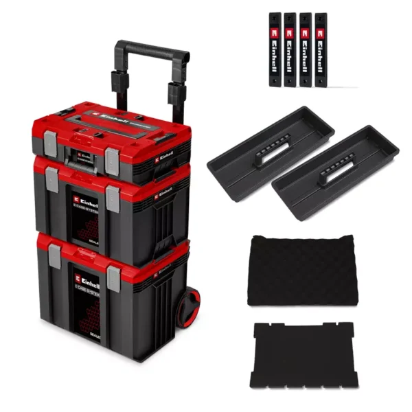 CARRO DE TRANSPORTE E-CASE SELLADAS APILABLES (L, M, S-F) | 120 KG E-CASE ROLLING WORKSHOP SEALED
