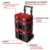 CARRO DE TRANSPORTE E-CASE SELLADAS APILABLES (L, M, S-F) | 120 KG E-CASE ROLLING WORKSHOP SEALED