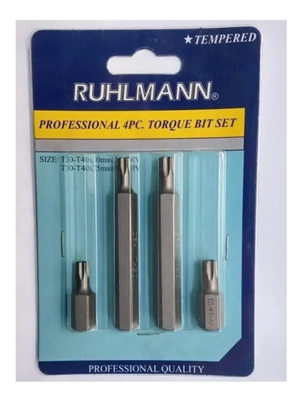 RU24006 1 TORX 4 PCS.CRV 30/40 CORTA/LARGA