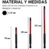 PUNTA PHILLIPS FPH 2 x 75-110-150 MM X 6 PZ.  Material: ALTO IMPACTO. Magneticas. Tiene ranura combinada especial para electricistas.