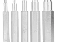 PUNZON EXPANSOR P/CA?OS DE COBRE X 5 PZ. 1/4-5/16-3/8-1/2-5/8. Se utiliza para expandir los ca?os de cobre en refrigerancion.
Medidas: 1/4: 0,4 a 0,65cm / 5/16: 0,6 a 0,8 cm / 3/8: 0,7 a 0,95 cm / 1/2: 1 a 1,27 cm / 5/8: 1,3 a 1,6 cm.