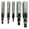 RU33000 2 PUNZON EXPANSOR P/CA?OS DE COBRE X 5 PZ. 1/4-5/16-3/8-1/2-5/8. Se utiliza para expandir los ca?os de cobre en refrigerancion.
Medidas: 1/4: 0,4 a 0,65cm / 5/16: 0,6 a 0,8 cm / 3/8: 0,7 a 0,95 cm / 1/2: 1 a 1,27 cm / 5/8: 1,3 a 1,6 cm.