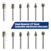 PUNTAS DIAMANTADAS 1/8"-20 PC.
