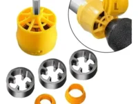 TERRAJA DE PVC P/TALADRO  1/2-3/4- 1". Enc 1/4" usos: fabricar roscas en ca?os de pvc,
es ideal reparar o armando de tuberias nuevas de pvc o polipropileno. Capacidad: 1/2-3/4-1".