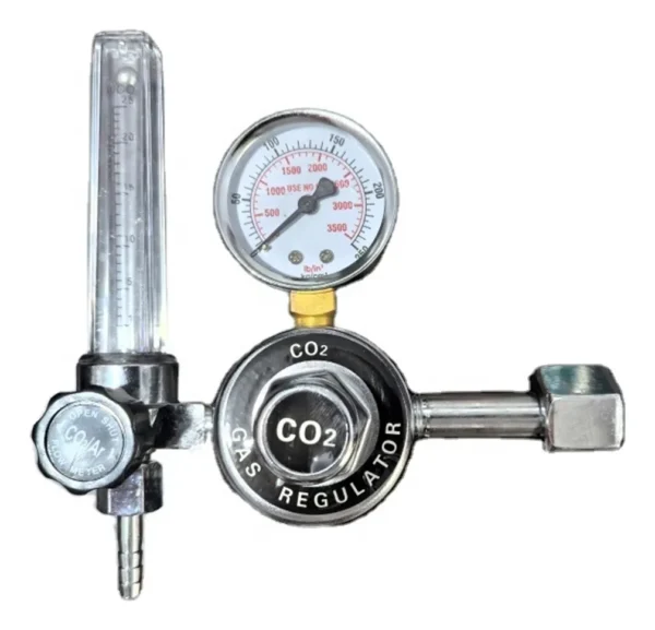 REGULADOR CO2 m14 X 1,5 G5/8
Presi?n m?xima de entrada de 15 bar ? 150 kg/cm? / presion de salida 0,1-1,5kg/cm? / caudal 25l/min / 
Di?metro compacto de 6 cm / rosca hembra 21,8.