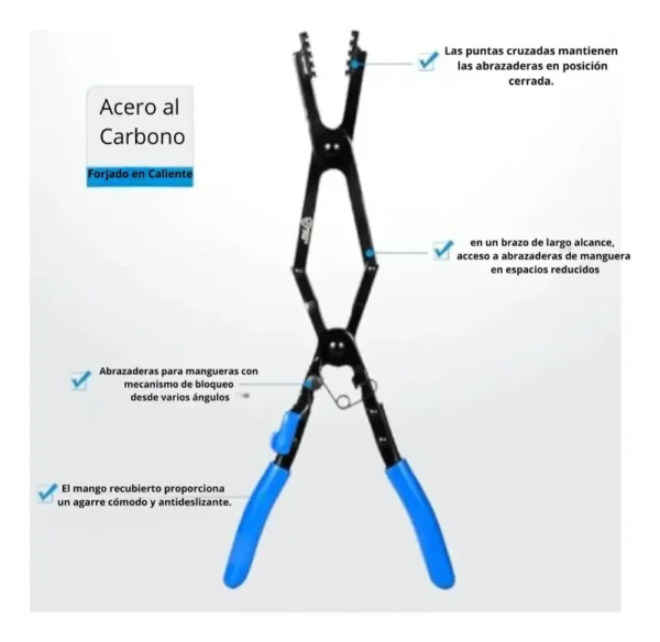 PINZA SACA ABRAZADERA LARGA X 17?