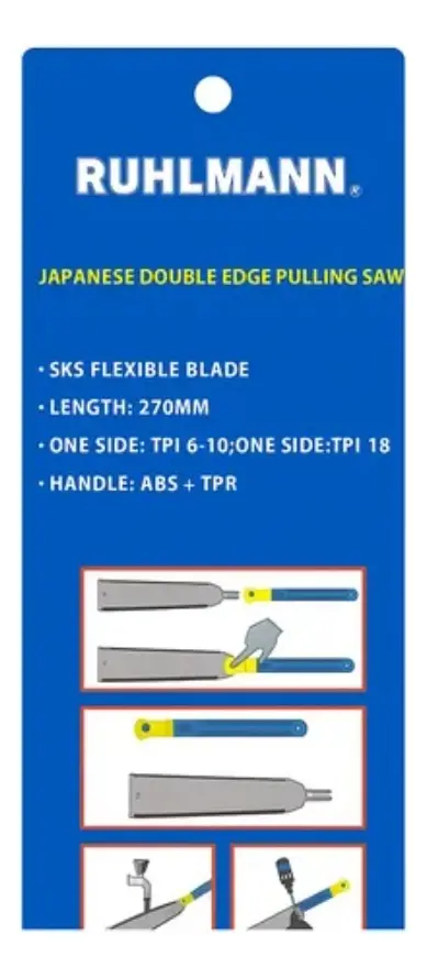 RU49101 2 SERRUCHO JAPONES DOBLE FILO FLEXIBLE 270 mm