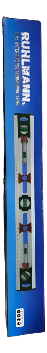 RU55052 3 NIVEL DE ALUMINIO X 500 mm
nivel 180 gr, 90 gr y 45gd. Incluye nivel p/conexiones de agua y gas. Regla 50 cm