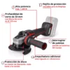 AMOLADORA ANGULAR A BATER?A 18V | BRUSHLESS | 10000 RPM |125MM TP-AG 18/125-13 Q P BL - Solo