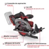 SIERRA CIRCULAR A BATER?A 18V | BRUSHLESS | 4000 RPM | 136X20MM TP-CS 18/136-C Li BL - Solo