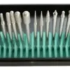 ru38049 3 PUNTAS DIAMANTADAS 1/8" X 30 PCS. Material: diamante.Diam corte 3 mm. Diam vastago 3 mm. Largo total 60 mm.
Usos: apto madera, vidrio, pl?stico, metal, piedra, azulejo, cer?mica. Manicuria u?as de gel y acrilicas.