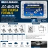JGO 50 CLIPS TIPO TUERCA FORMA U. m 4-5-6-8 (BULTO X 30)