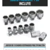 RU22010 3 JGO DE TUBOS MULTILOCK PASANTE X 17 PZ 1/2-3/8Hexagonales: 10 ? 11 ? 12 ? 13 ? 14 ? 15 ? 16 ? 17 ? 18 ? 19 ? 21 ? 22 ? 24 mm Multiestr?a: 10 ? 11 ? 12 ? 13 ? 14 ? 15 ? 16 ? 17 ? 18 ? 19 ? 21 ? 22 ? 24 mm Pulgadas (SAE): 3/8? ? 7/16? ? 15/32? ? 1/2? ? 19/32? ? 5/8? ? 3/4? ? 7/8? ? 15/16? Torx: E12 ? E14 ? E16 ? E18 ? E20 ? E22 ? E24