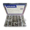 RU43358 1 100PC ABRAZADERAS 8-44 MM ACERO INOX.
Contiene: 20 pz 8-12 mm / 15 pz 10-13-16-19 mm / 10 pz 16-18-19-21-21-25-29-32-38-44 mm.+ 1 destornillador PH-PL.