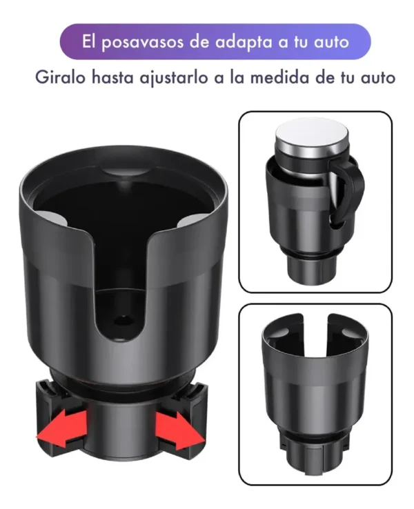 ADAPTADOR PORTAVASO VEHICULAR 66-100 MM (BULTO X 48)